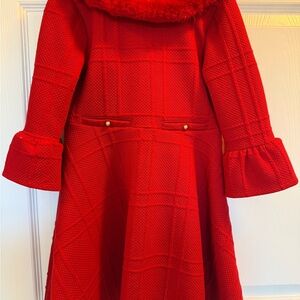 Elegant Red Textured Dress